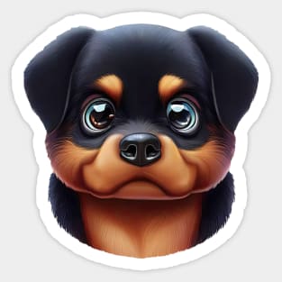 Majestic Rottweiler Art Sticker